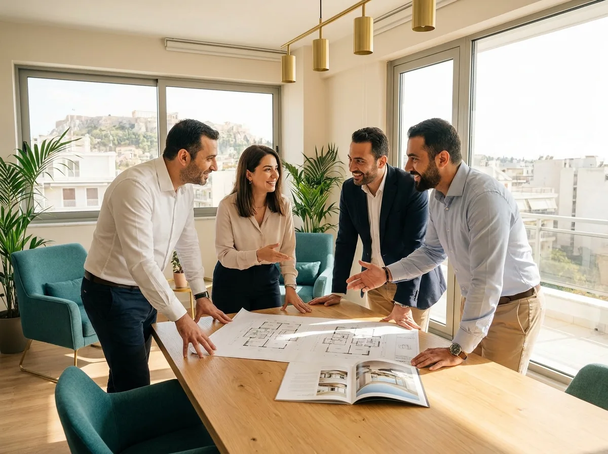 The LPI team, who handle your property and residency across Greece and Lebanon